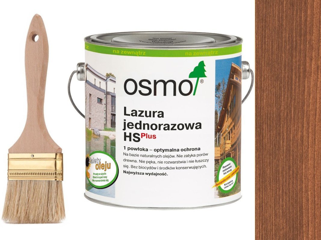 OSMO Lazura Jednorazowa 9232  MAHOŃ 0,75L + GRATIS