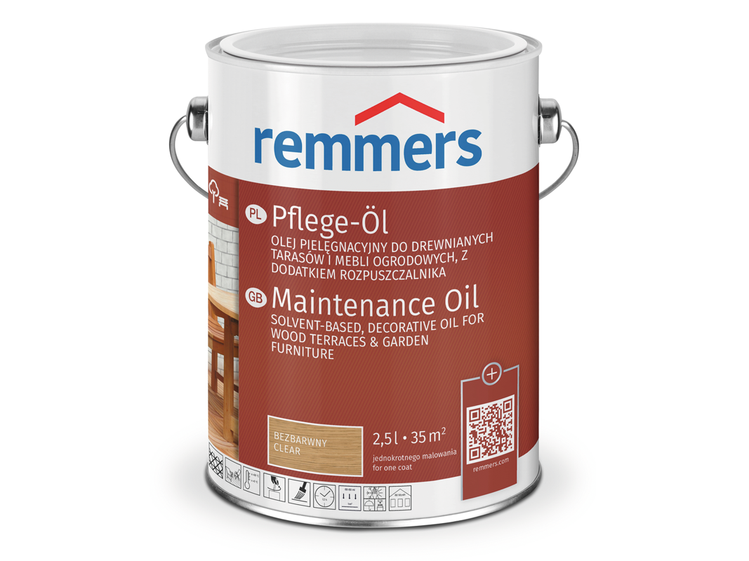 Remmers Pflege-Ol olej do tarasu GRAFITOWY 2,5L